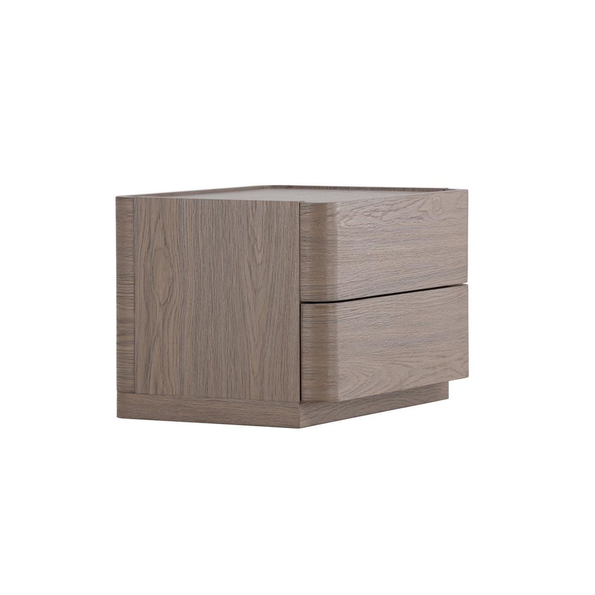 Paris Prix Table de Chevet 2 Tiroirs  Noble  50cm Moka
