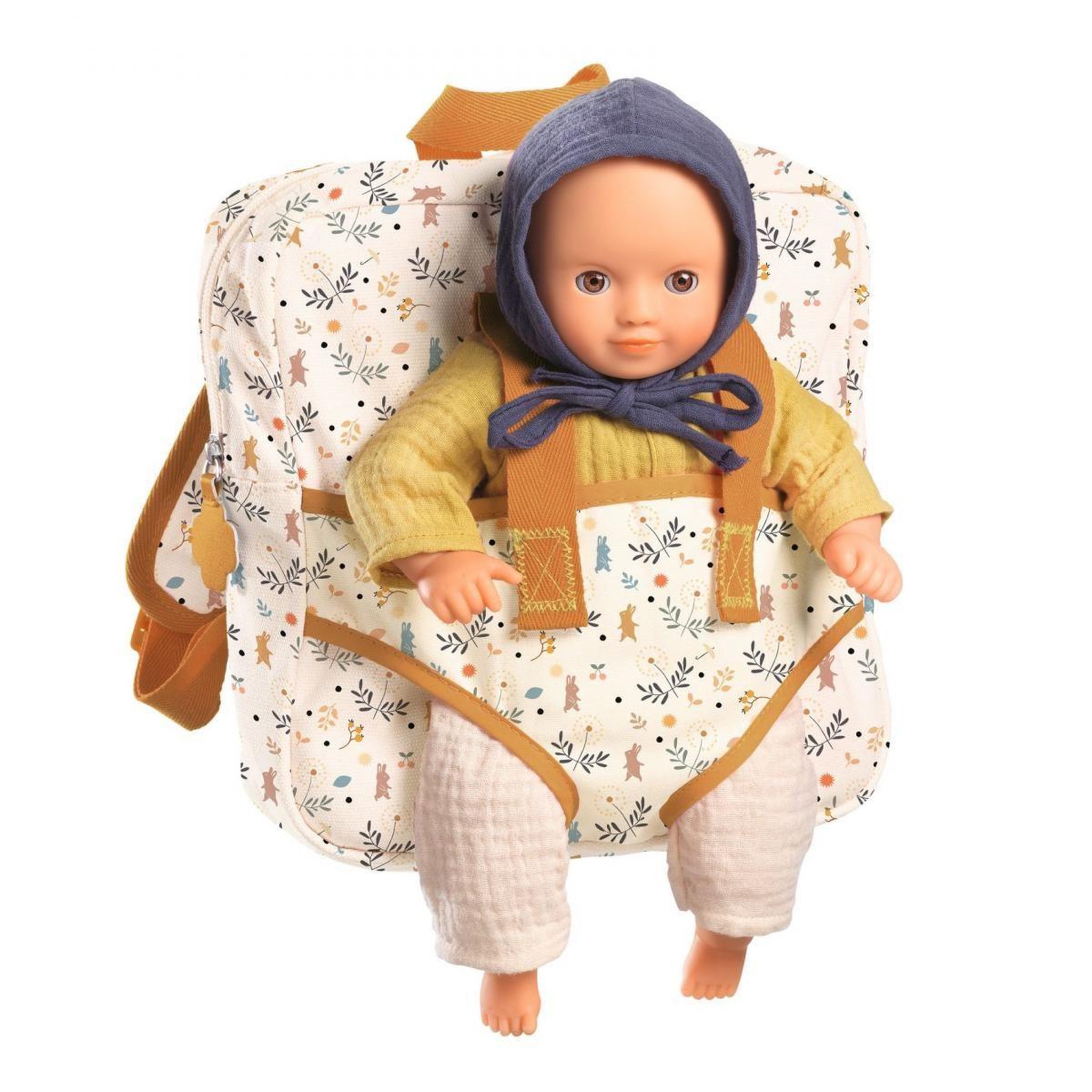 Voir la diapositive 3 : Djeco Sac à dos porte poupée 30cm