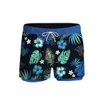 FREEGUN Short de bain avec moulant long dessous Fluo. Coloris disponibles : Bleu