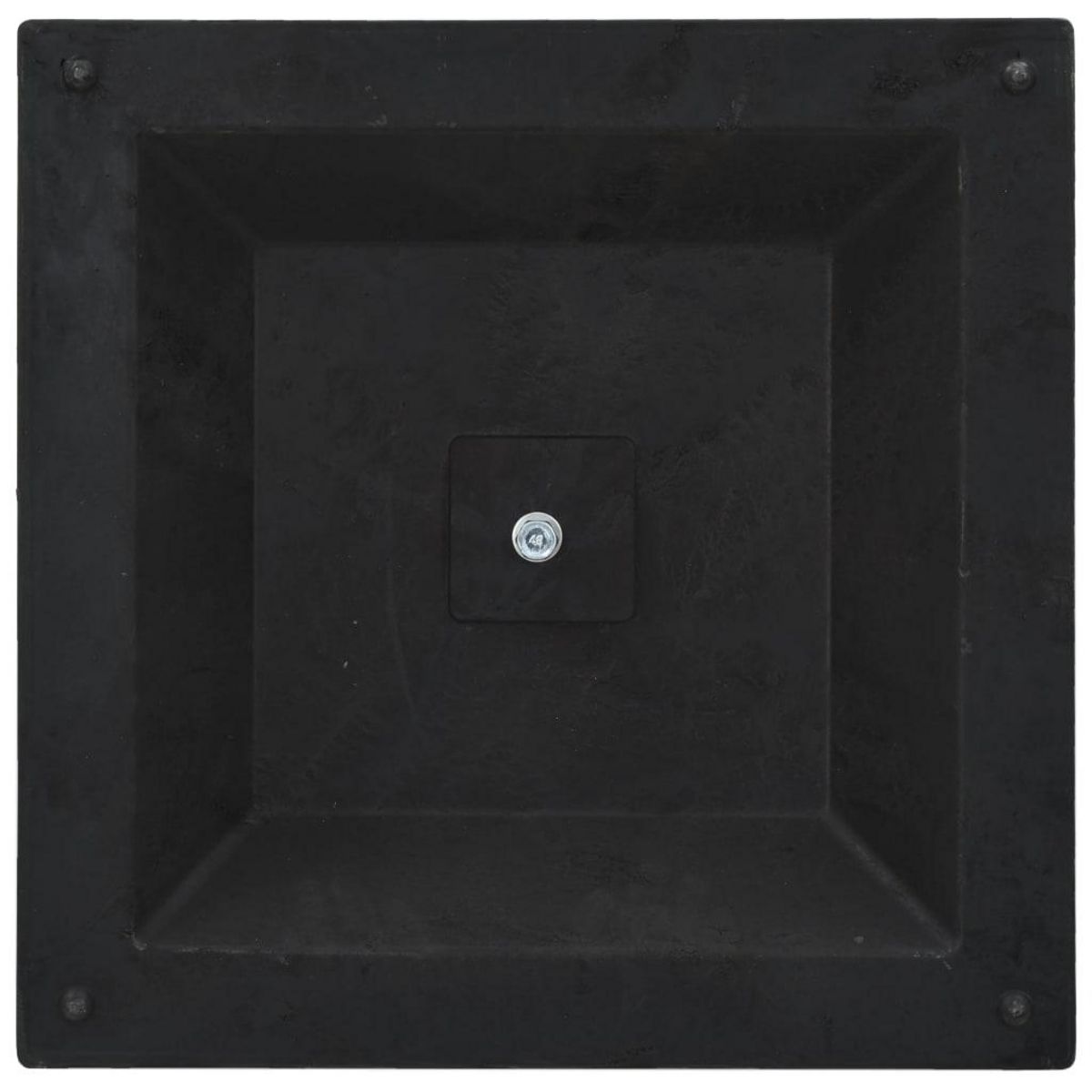VIDAXL Socle carre de parasol Polyresine 12 kg Bronze