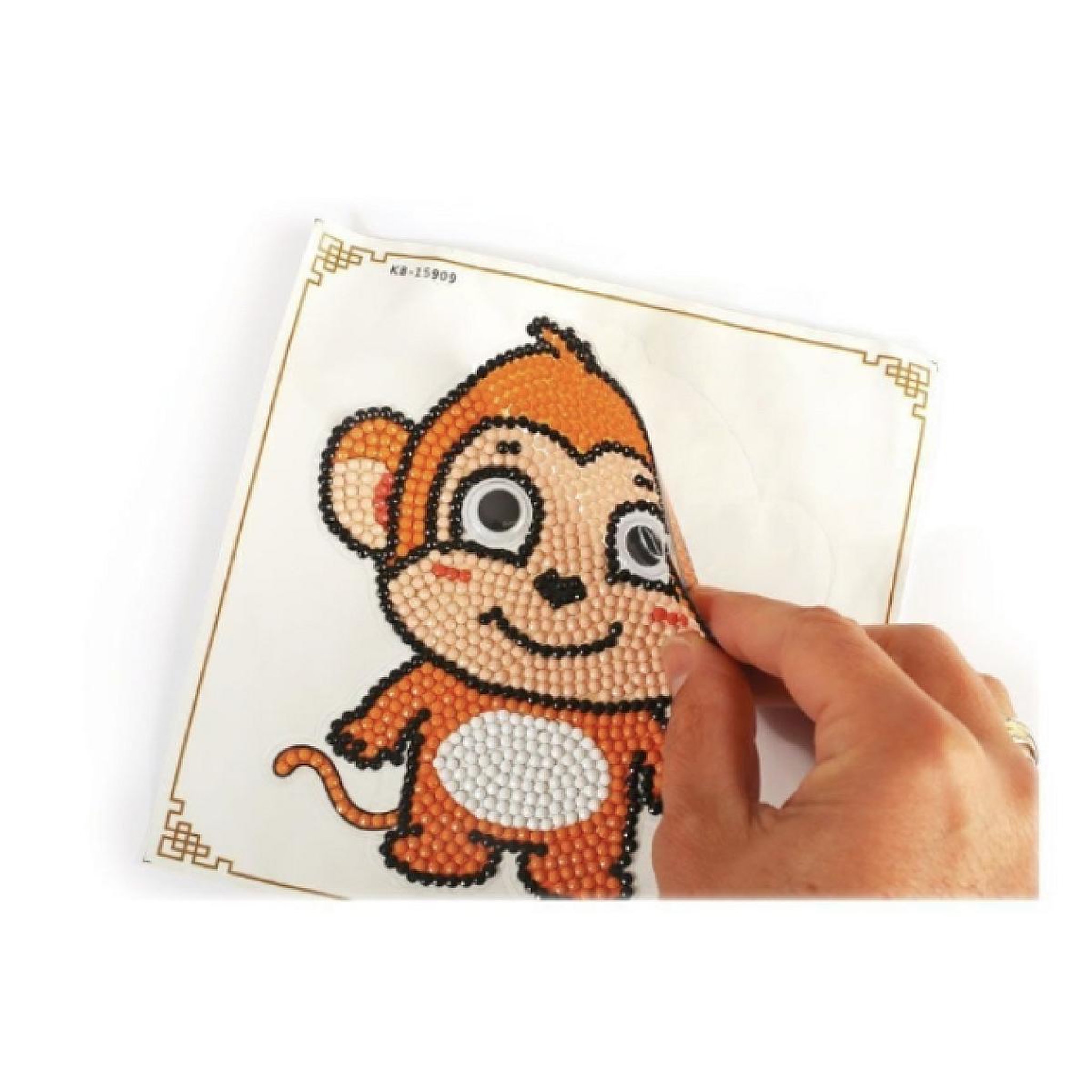 Voir la diapositive 3 : Graine créative - Kit de diamond painting singe