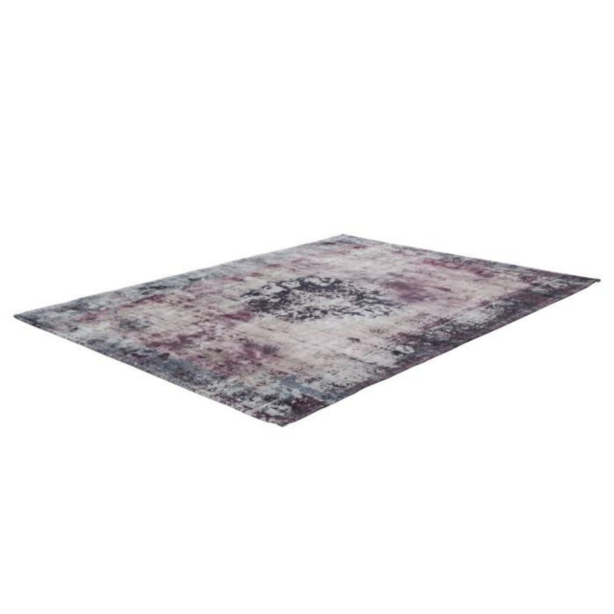 Paris Prix Tapis Rétro à Poils Courts  Vintage  Anthracite