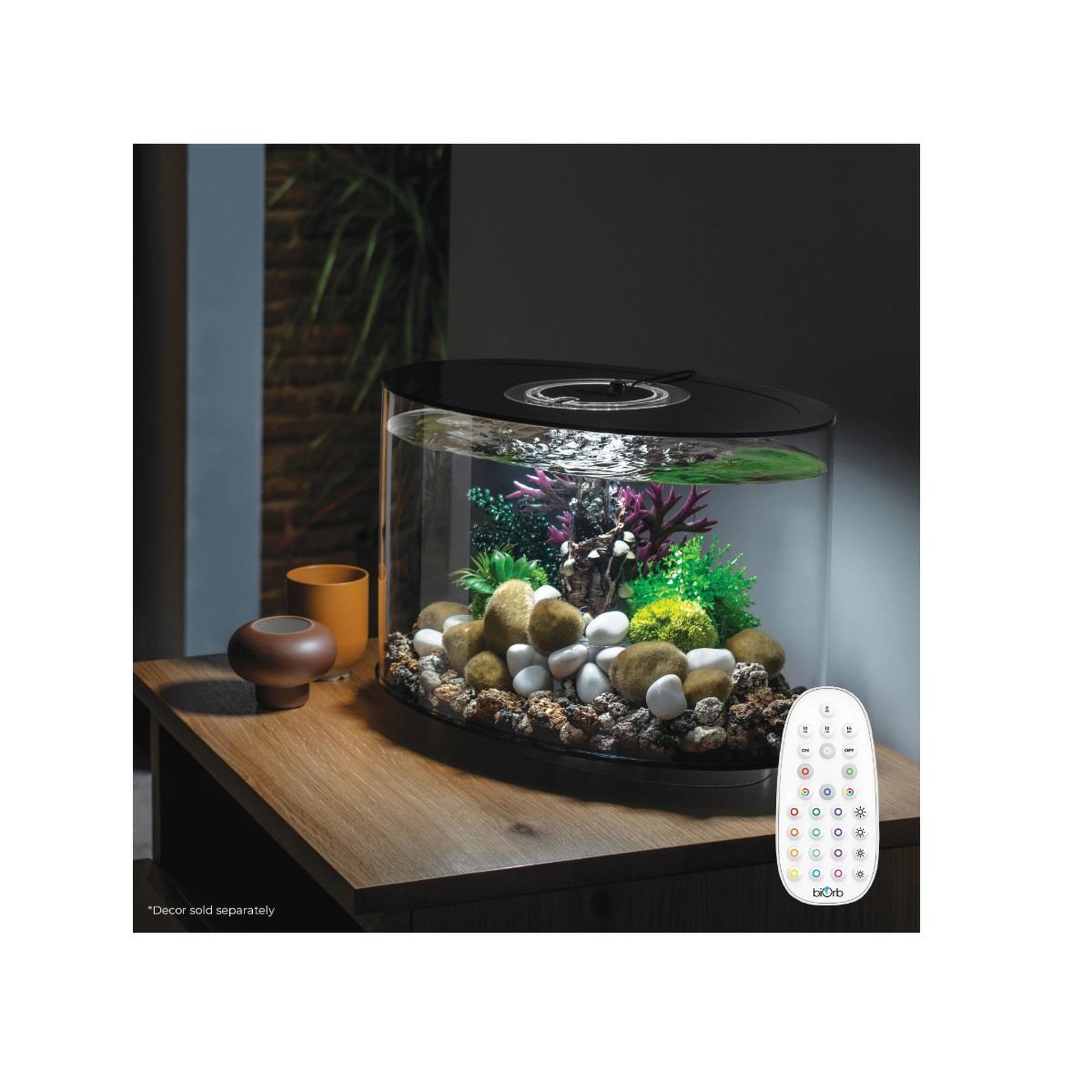 Voir la diapositive 2 : Oase Aquarium long 15l contours noir - loop 15 mcr black