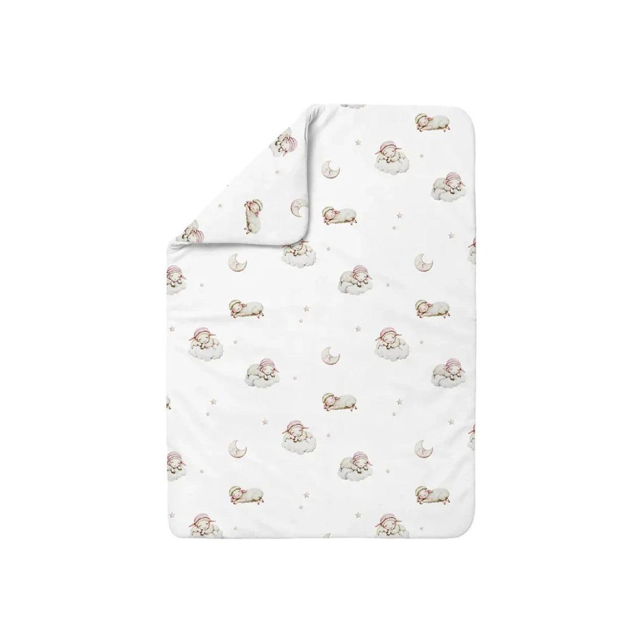 WALDIN Couette bébé 100 × 75 cm - motif berceuse, blanc