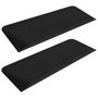 Voir la diapositive 2 : VIDAXL Rampes de seuil 2 pcs 110x41x5 cm Caoutchouc