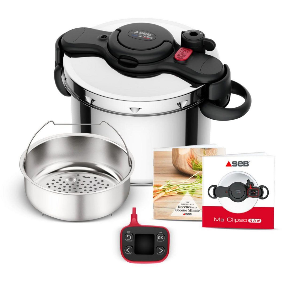 SEB Autocuiseur Clipso Minut Now+ 9L P4904950