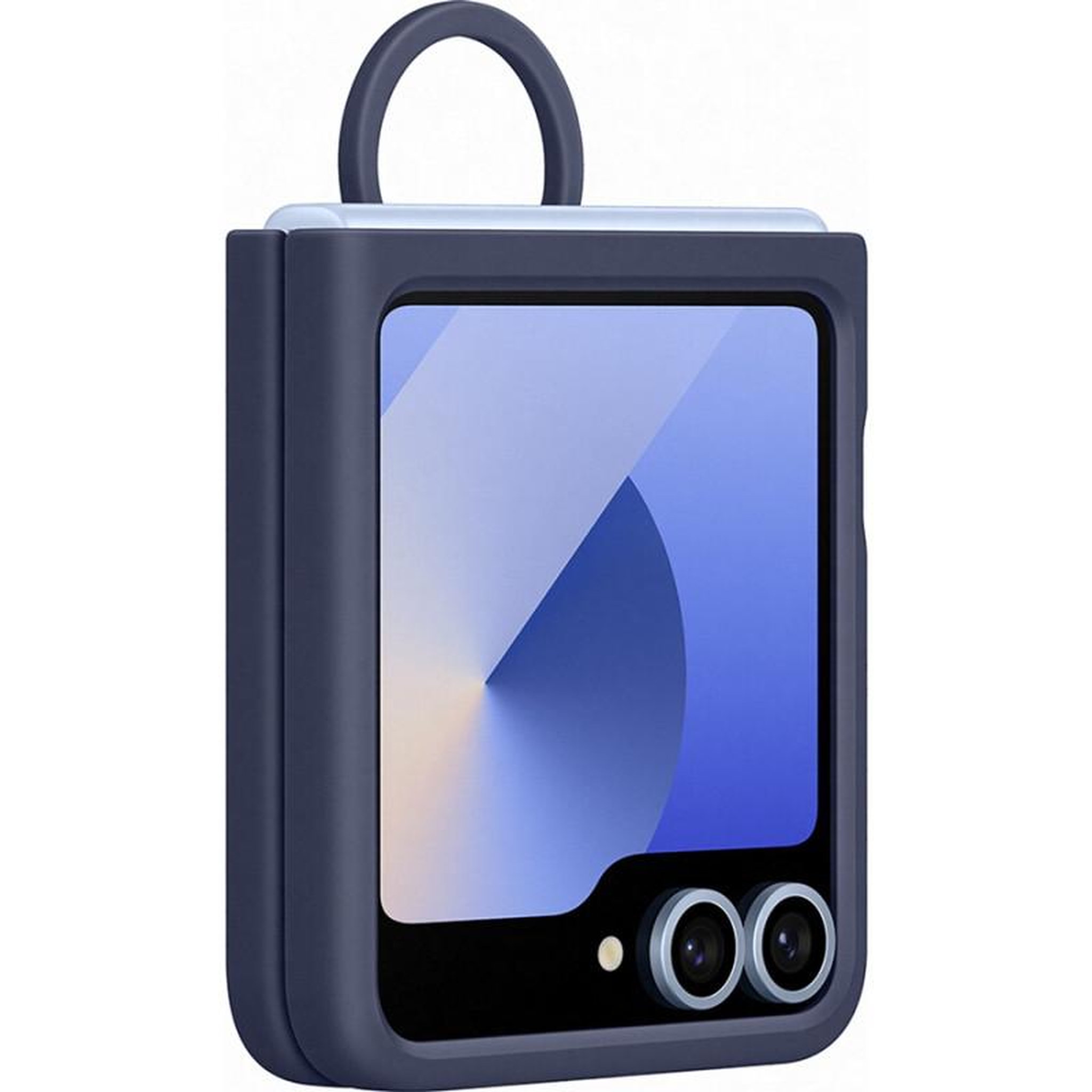 Voir la diapositive 3 : Samsung Coque et étui téléphone mobile Samsung Coque silicone avec anneau GALAXY Z FLIP 6 Bleu Nuit