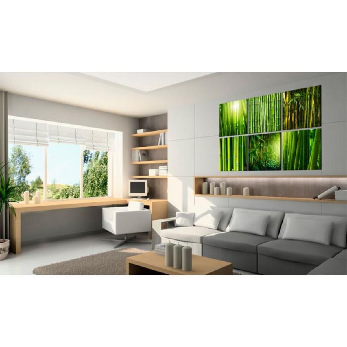 Paris Prix Tableau Imprimé  Nombreux Visages du Bambou