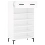 Voir la diapositive 5 : VIDAXL Armoire a chaussures blanc 60x35x105 cm bois d'ingenierie