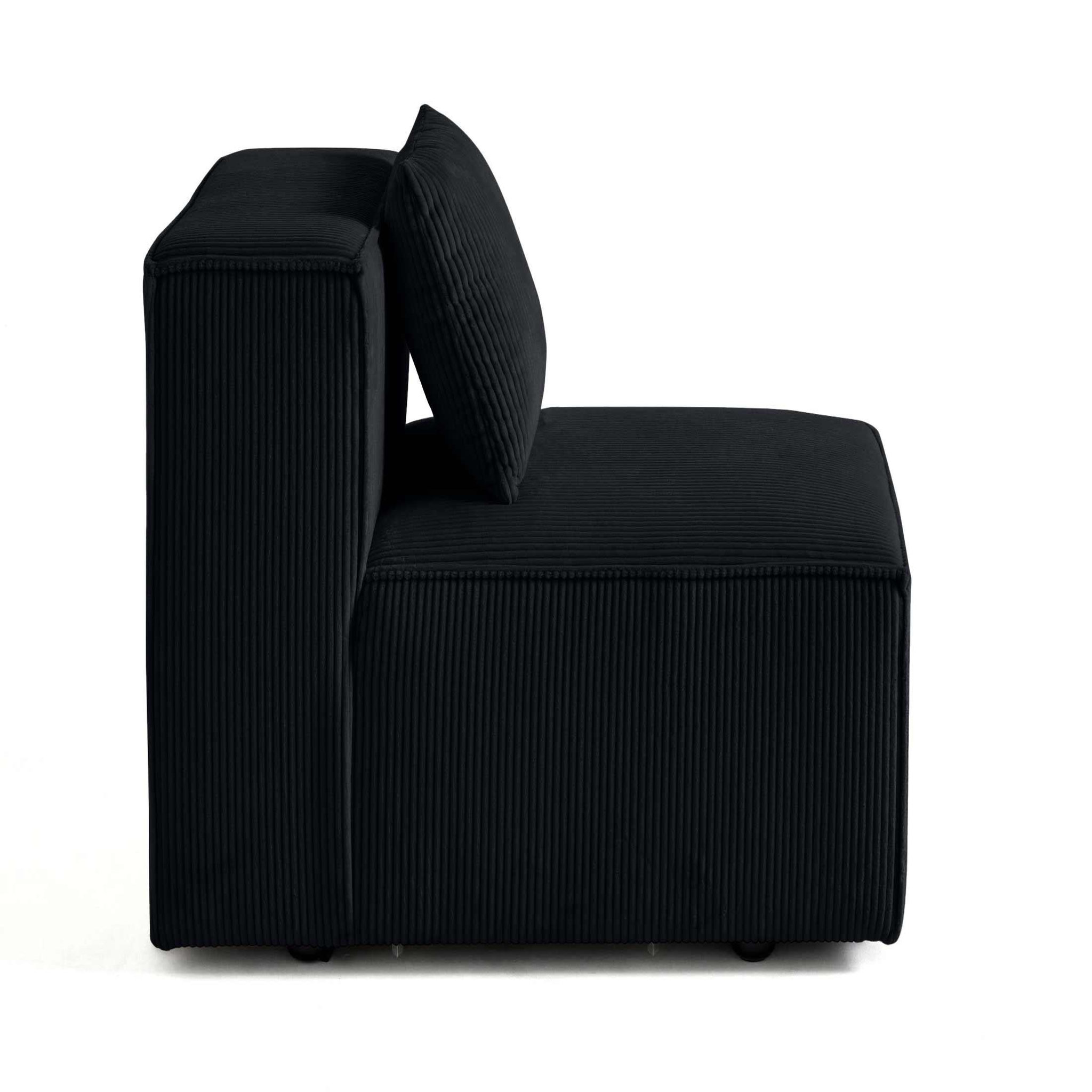 Voir la diapositive 3 : BEST MOBILIER Arty - module d'assise - en velours côtelé
