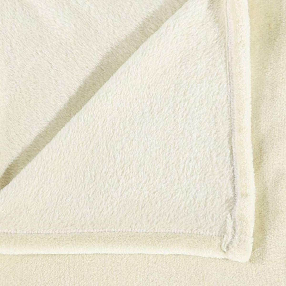 VIDAXL Couverture creme 130x170 cm polyester