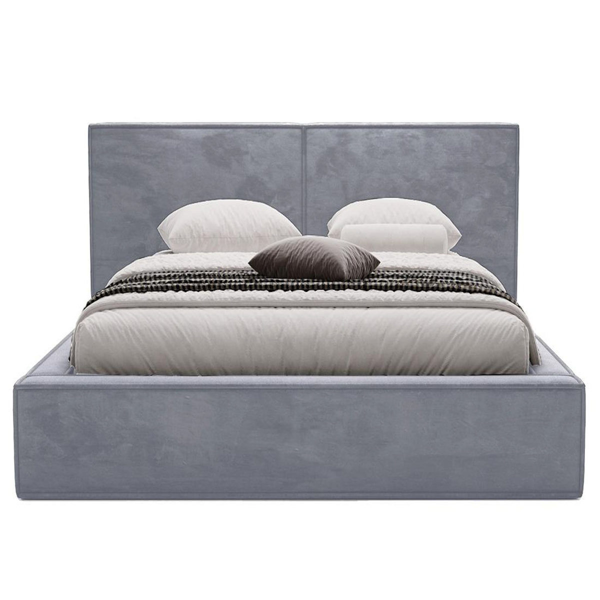 BEST MOBILIER Eros - lit coffre - 140x200 cm - sommier inclus - en velours