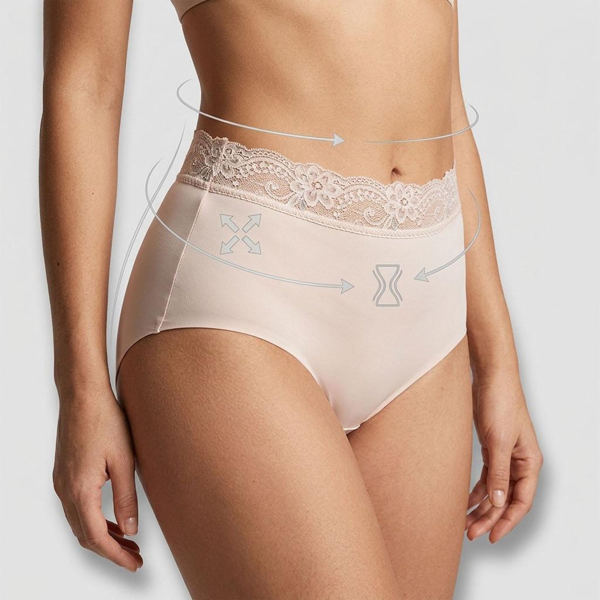 OZABI OZABI Pack de Culottes Femme Gainantes Dentelle Invisible – Lot de 4