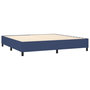Voir la diapositive 5 : VIDAXL Sommier a lattes de lit et matelas et LED Bleu 200x200 cm Tissu