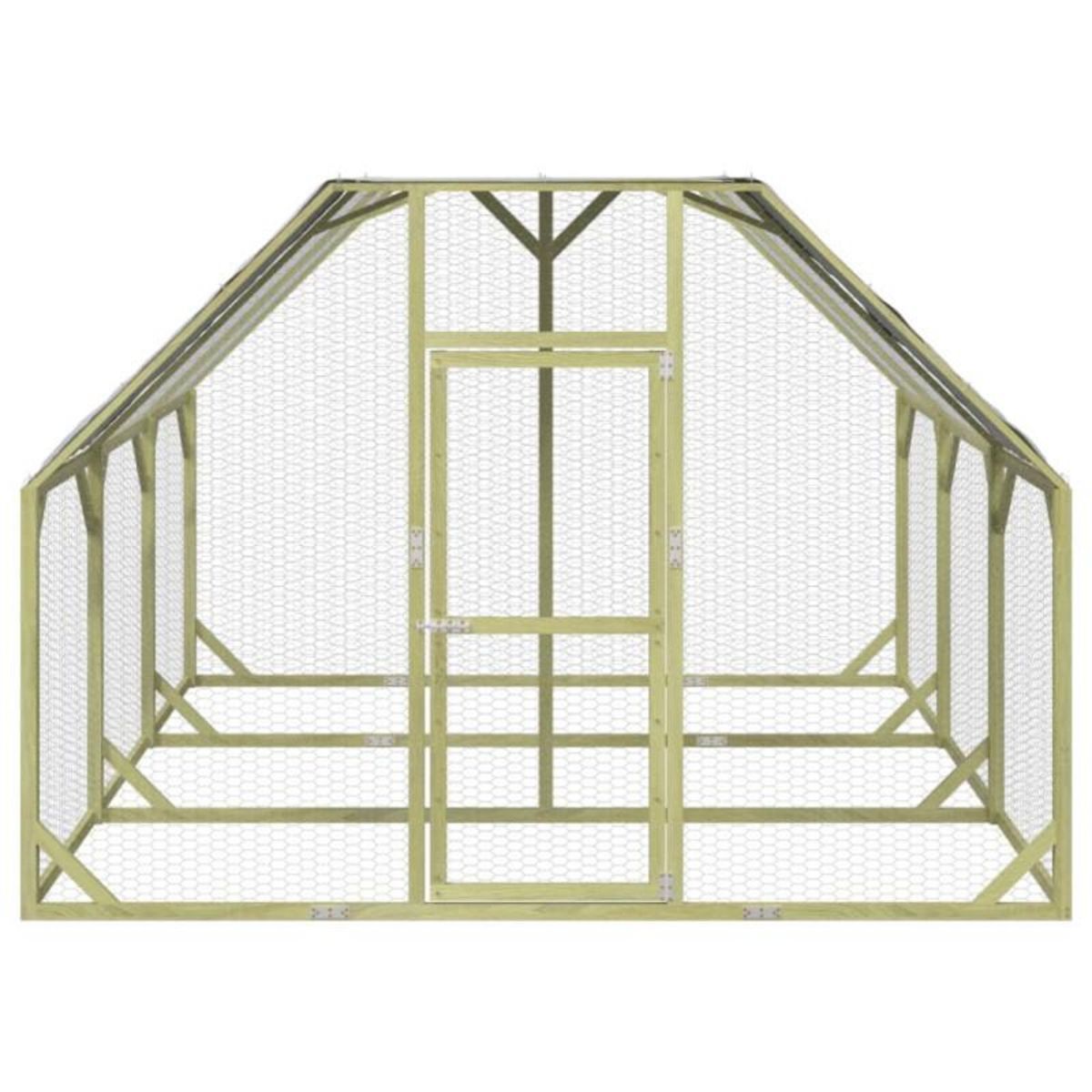 VIDAXL Poulailler 268x300x190 cm Bois de pin massif imprégné