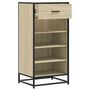 Voir la diapositive 5 : VIDAXL Etagere a chaussures chene sonoma 48x38x97,5 cm bois ingenierie