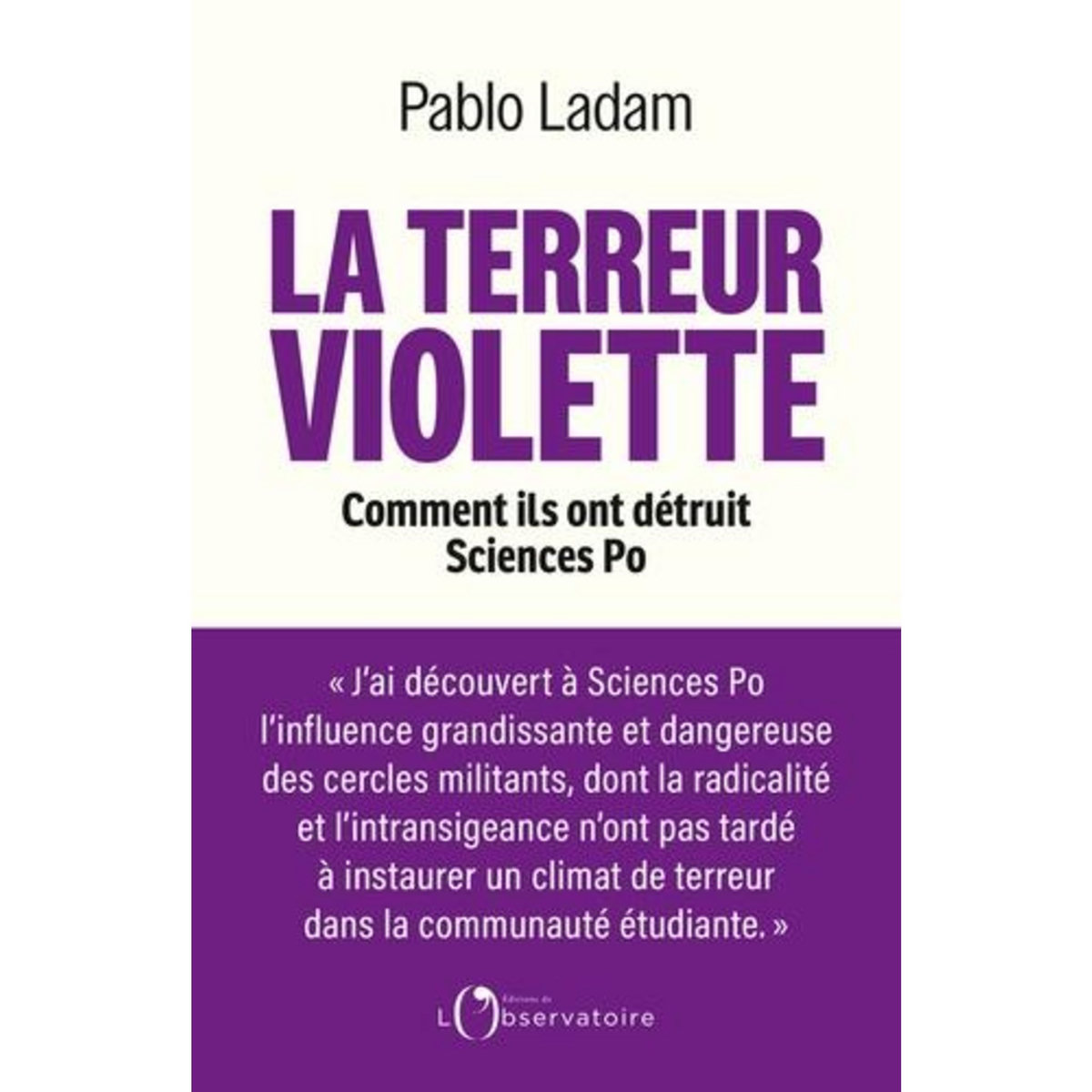 LA TERREUR VIOLETTE, Ladam Pablo