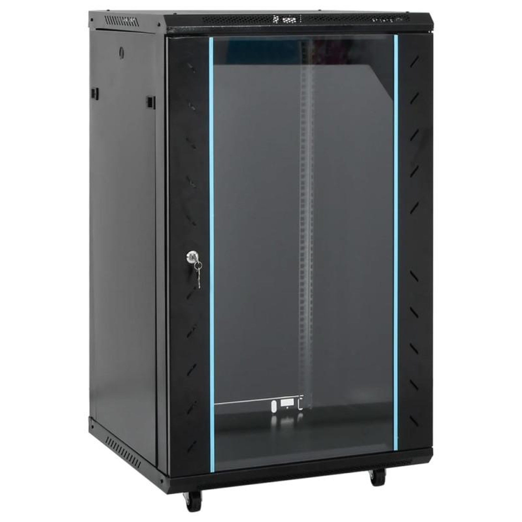 VIDAXL Coffret de réseau à pieds pivotants 18U 19 IP20 60x60x100 cm