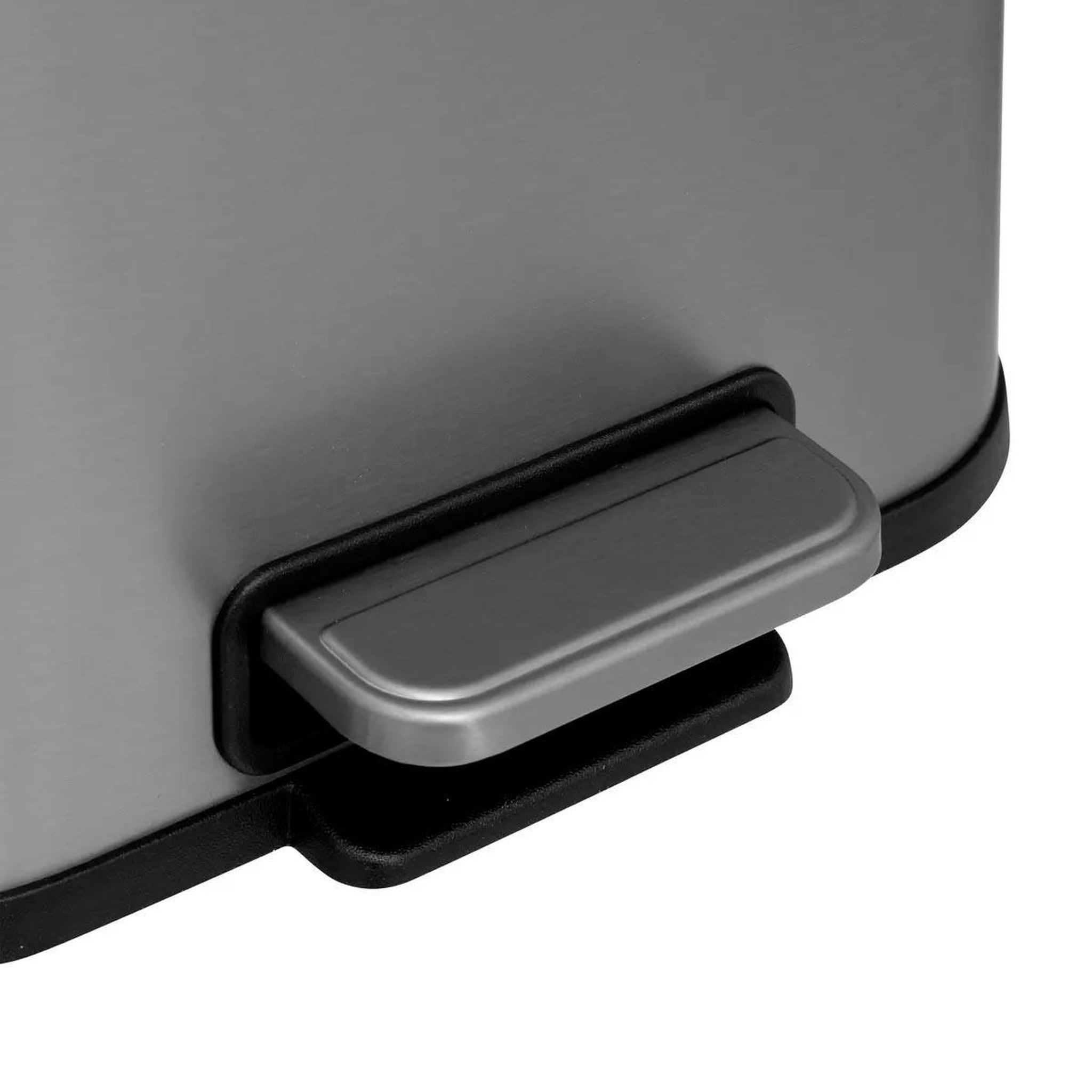 Voir la diapositive 6 : FIVE Poubelle à pédale  inox  5l gris