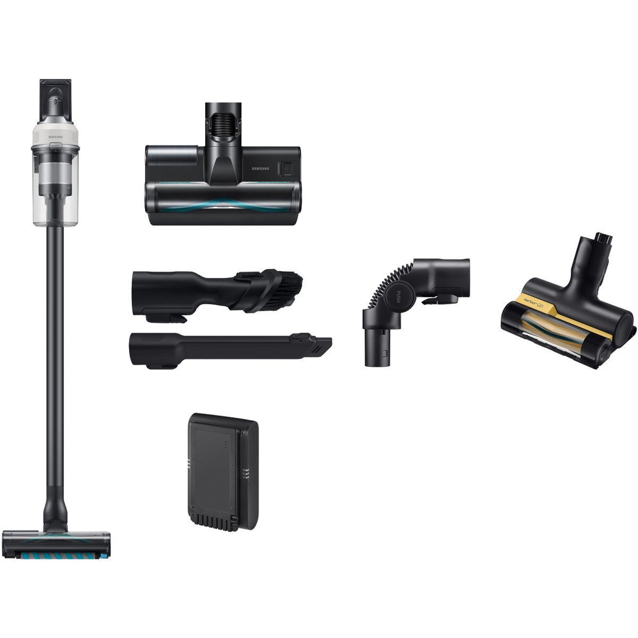 Samsung Aspirateur balai jet 85s pet vs70h25xlg/wd
