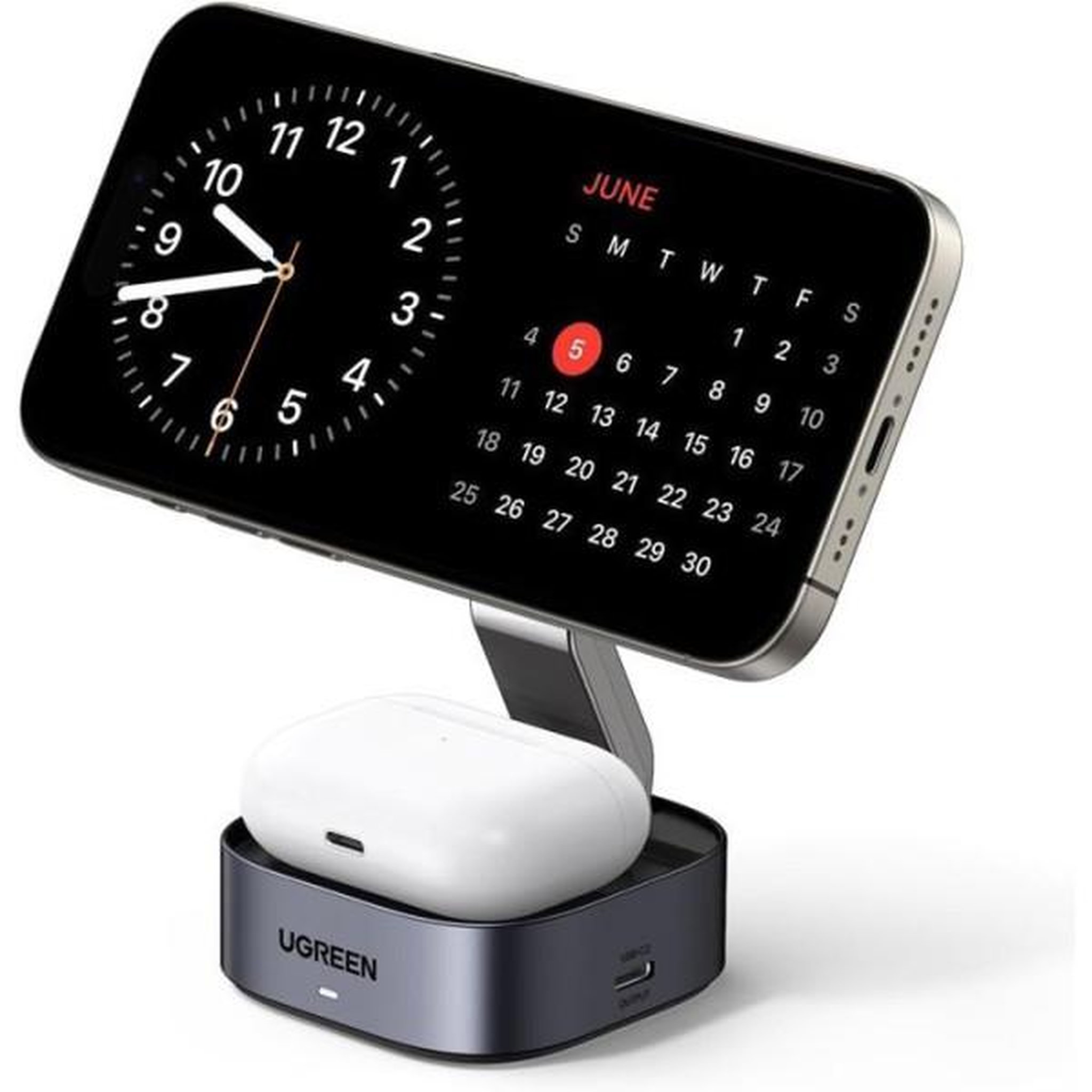 Voir la diapositive 3 : UGREEN Station de charge 2 en 1 - ugreen - compatible magsafe - 15w