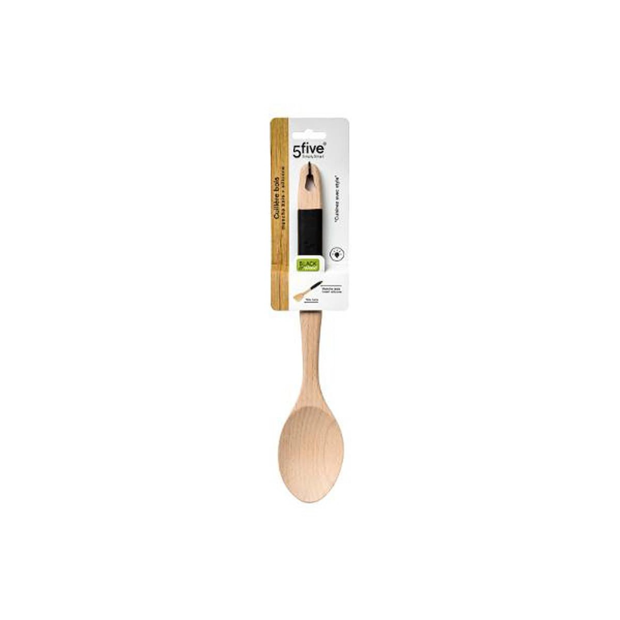 Voir la diapositive 3 : FIVE Cuillère en bois  black wood  32cm naturel