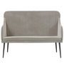 Voir la diapositive 3 : VIDAXL Banc Gris clair 110x76x80 cm Velours