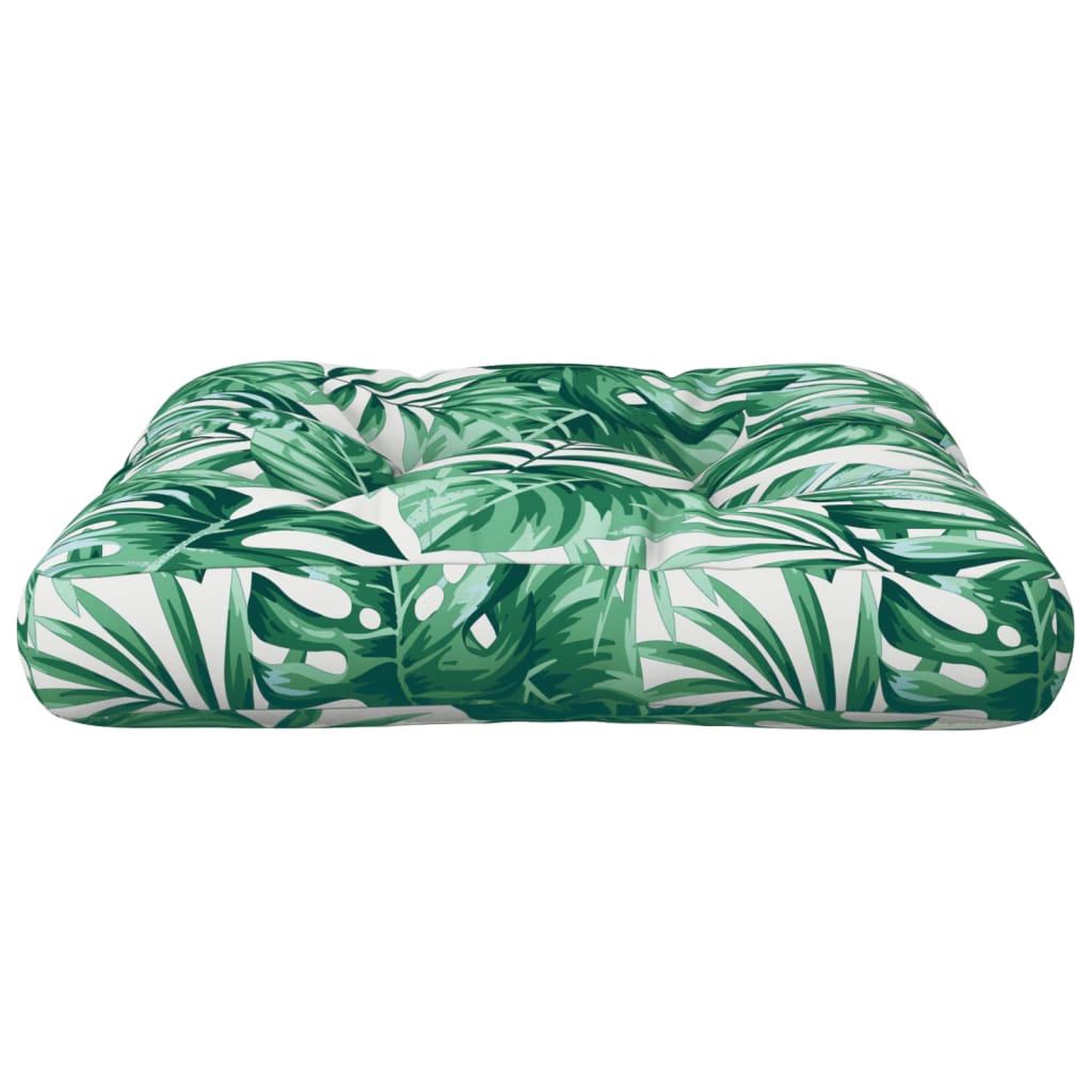 Voir la diapositive 4 : VIDAXL Coussin de palette motif de feuilles 60x60x12 cm tissu