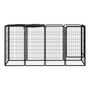 Voir la diapositive 2 : VIDAXL Parc pour chien 10panneaux Noir 50x100cm Acier enduit de poudre