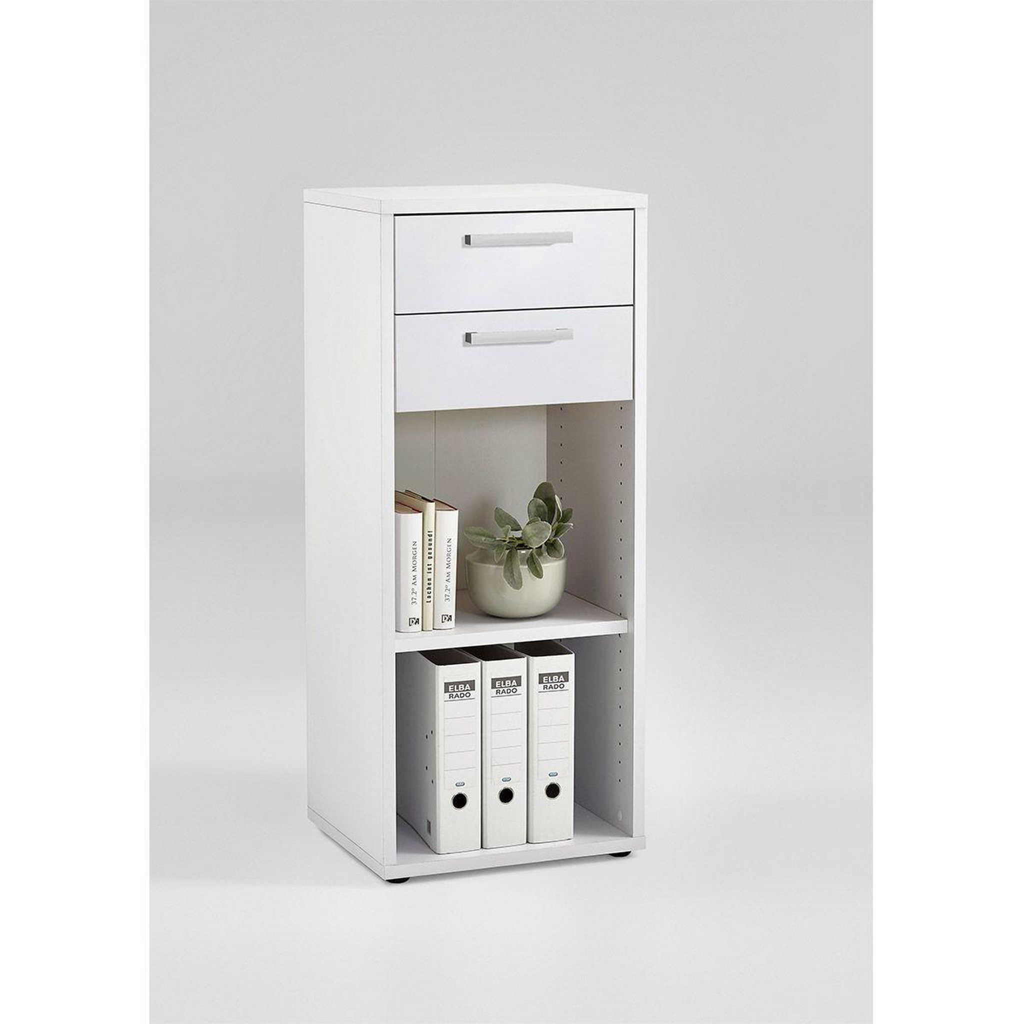 Voir la diapositive 4 : Paris Prix Assemblage 2 tiroirs pour étagère  kazed  42cm blanc
