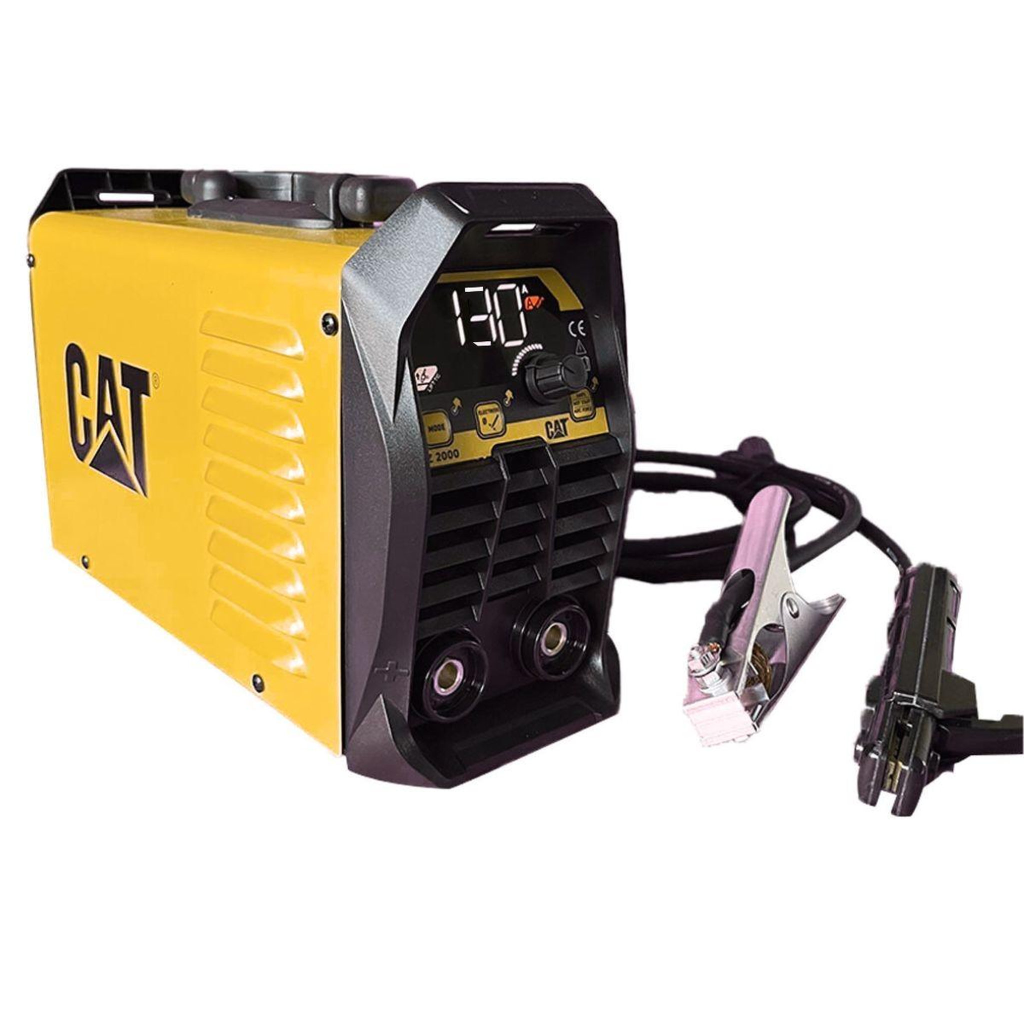 Voir la diapositive 5 : CAT Poste à souder inverter mma 130a ecran numérique electrodes ø 1.6 - 3.2mm acier inox fonte réglage automatique intelligent cat