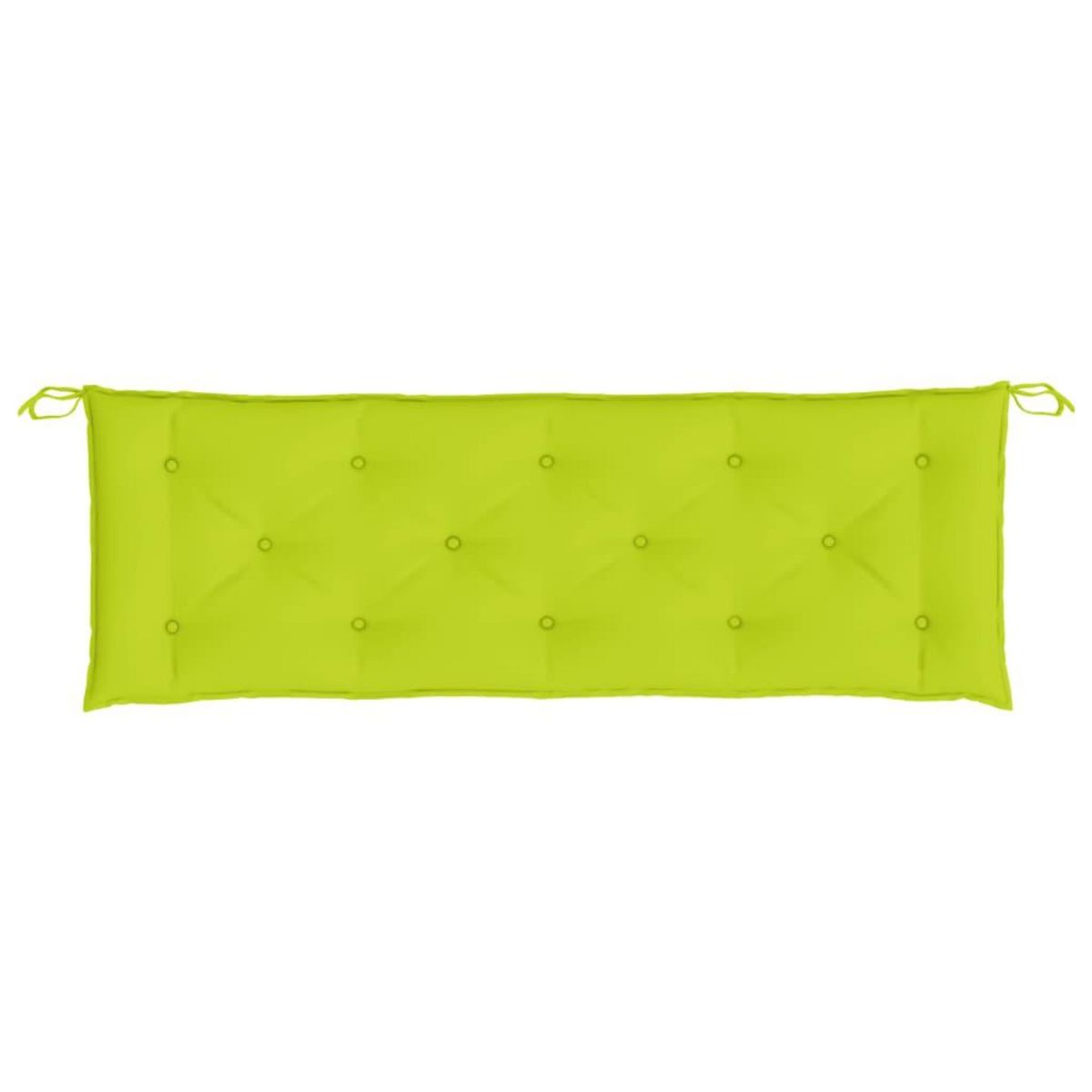VIDAXL Coussin de banc de jardin vert brillant 150x50x7cm tissu oxford