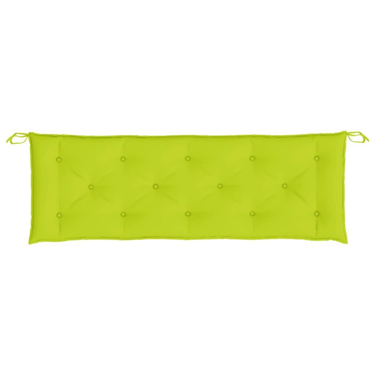 VIDAXL Coussin de banc de jardin vert brillant 150x50x7cm tissu oxford