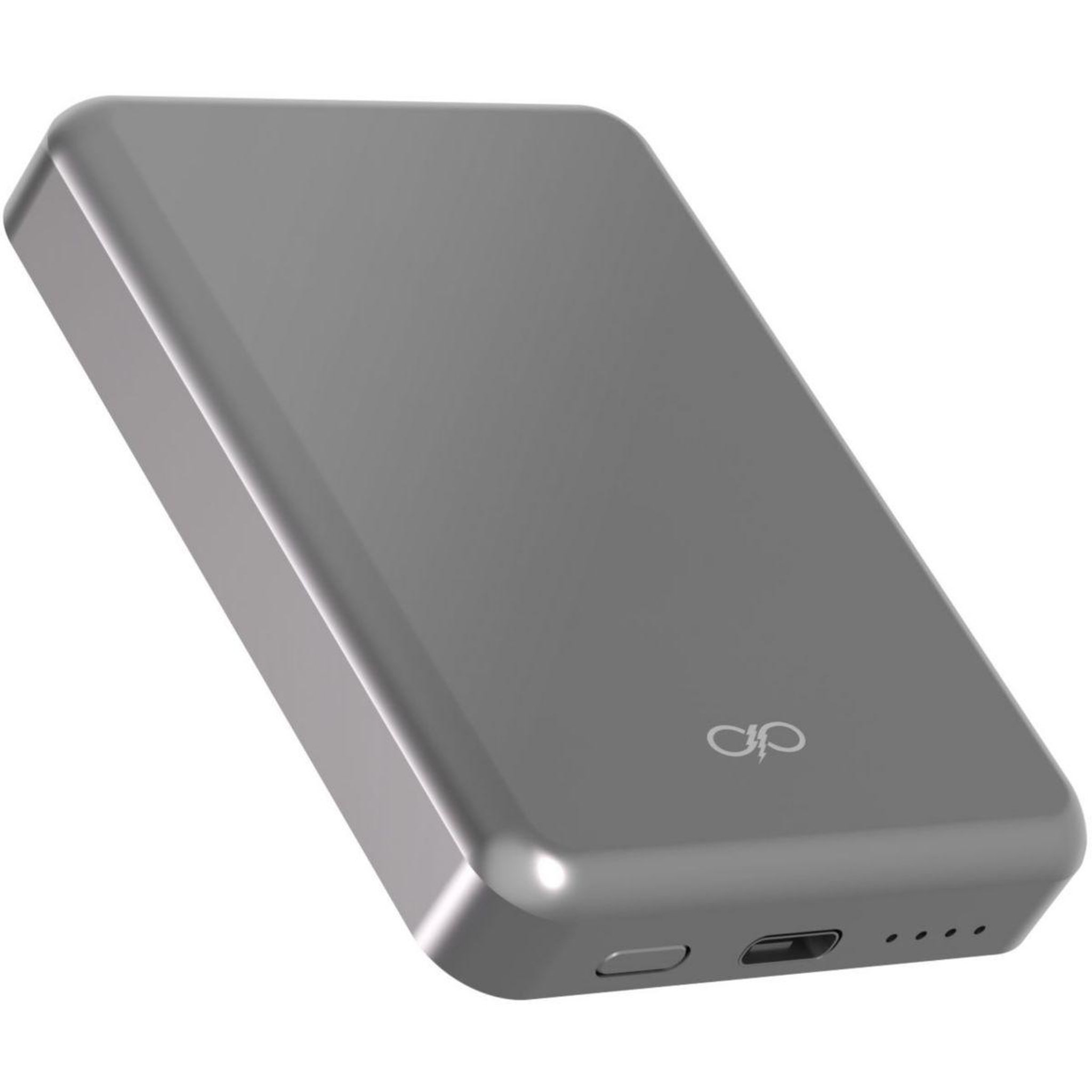 Voir la diapositive 3 : FORCE POWER Batterie externe 5000mah magsafe 15w argent