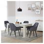 Voir la diapositive 2 : HomeStyle4U Chaise de salle à manger lot 4 chaises velour gris