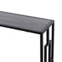 Voir la diapositive 5 : HOMCOM Console table d'appoint design industriel dim. 106L x 23l x 76H cm étagère acier noir panneaux particules bois gris