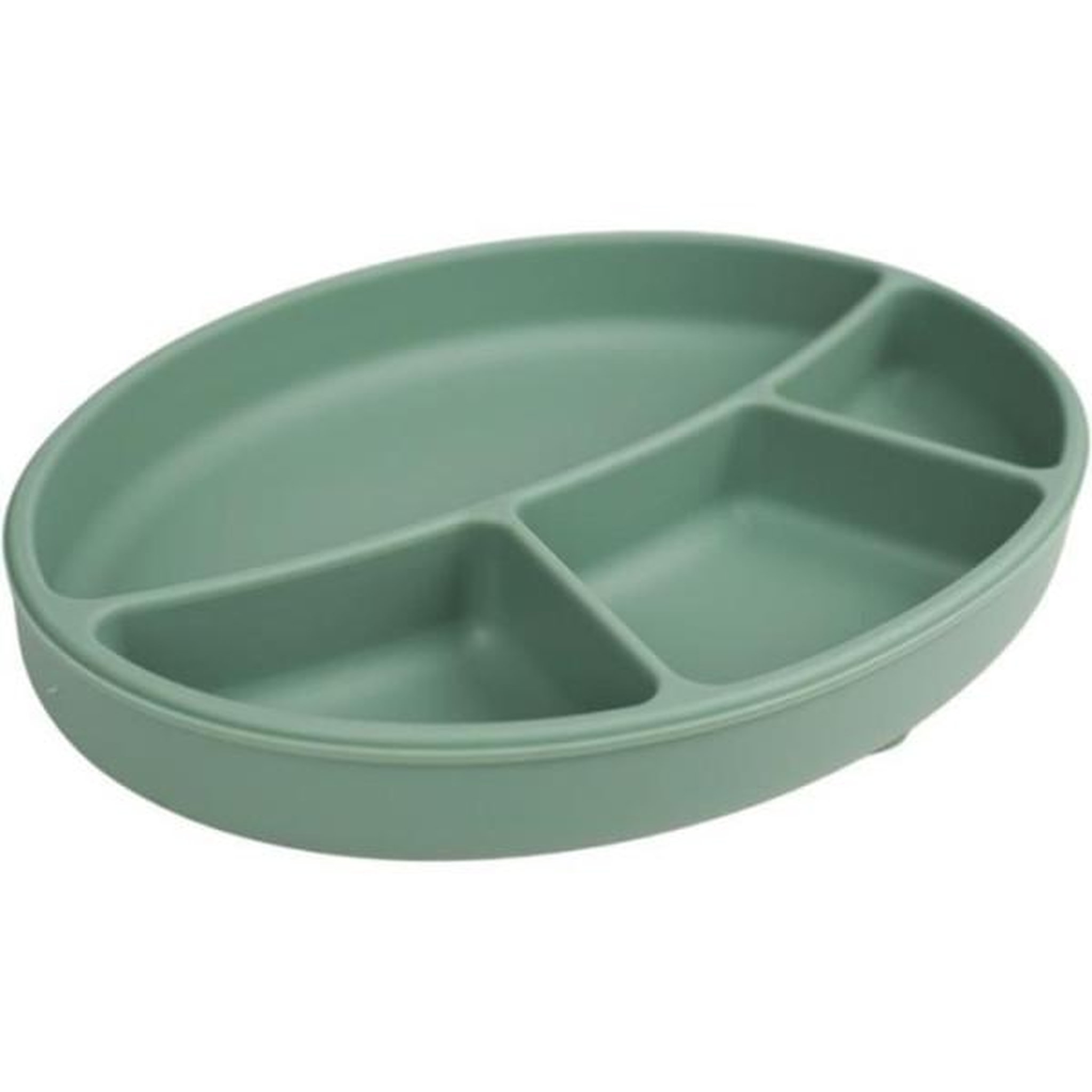 Voir la diapositive 2 : THERMOBABY Pack Repas - THERMOBABY - Silicone - Vert Cactus - Assiette, bol, bavoir et cuilleres