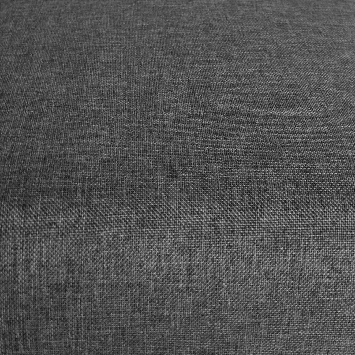 HomeStyle4U Banquette latérale en tissu Gris