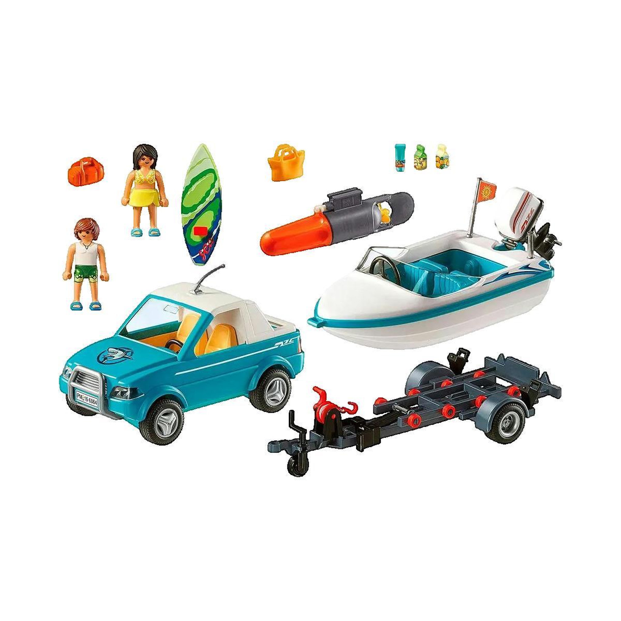 Voir la diapositive 2 : PLAYMOBIL Ensemble de jeu Playmobil surf bleu