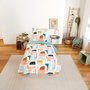 Voir la diapositive 3 : Home collection Parure housse de couette polycoton 51 fils - colors