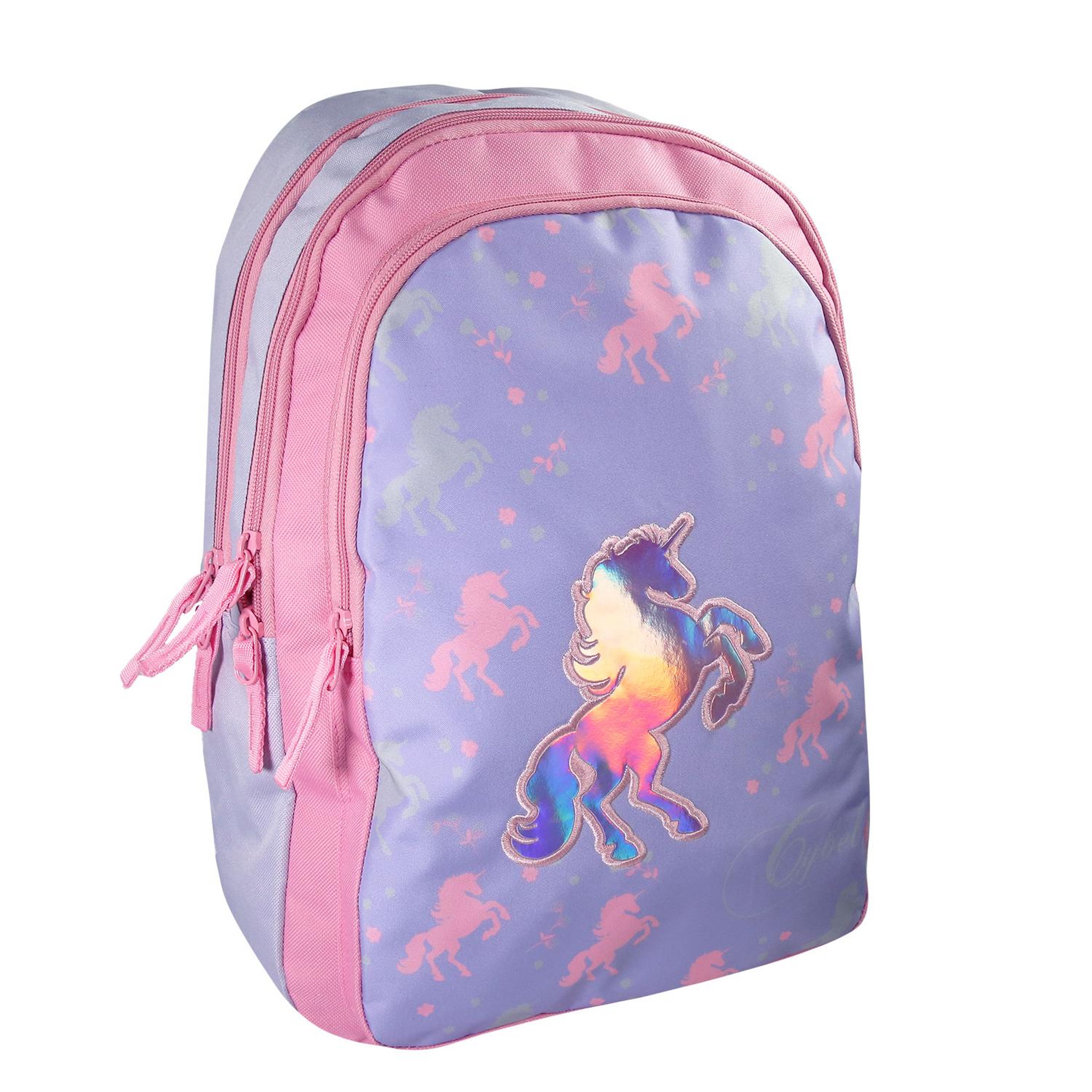Voir la diapositive 2 : Bagtrotter Cybel - Sac à dos 2 compartiments Violet - Rose - Bagtrotter