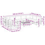 Voir la diapositive 6 : VIDAXL Salon de jardin avec coussins 10 pcs bois massif sapin douglas