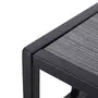 HOMCOM Console table d'appoint design industriel dim. 106L x 23l x 76H cm étagère acier noir panneaux particules bois gris