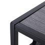 Voir la diapositive 6 : HOMCOM Console table d'appoint design industriel dim. 106L x 23l x 76H cm étagère acier noir panneaux particules bois gris