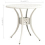 Voir la diapositive 6 : VIDAXL Table de jardin Blanc 78x78x72 cm Aluminium coule