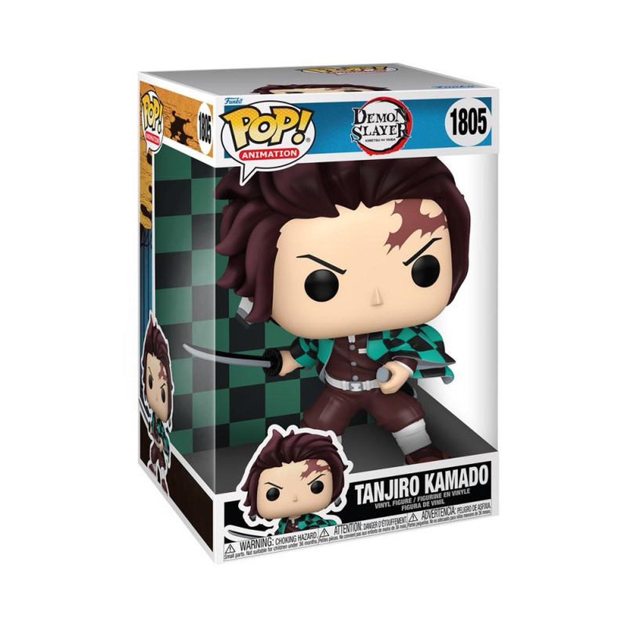 Voir la diapositive 1 : Funko Figurine Funko Pop Jumbo Demon Slayer Tanjiro Kamado