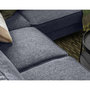 Voir la diapositive 5 : BEST MOBILIER Molly - canapé d'angle droit 5 places convertible en tissu