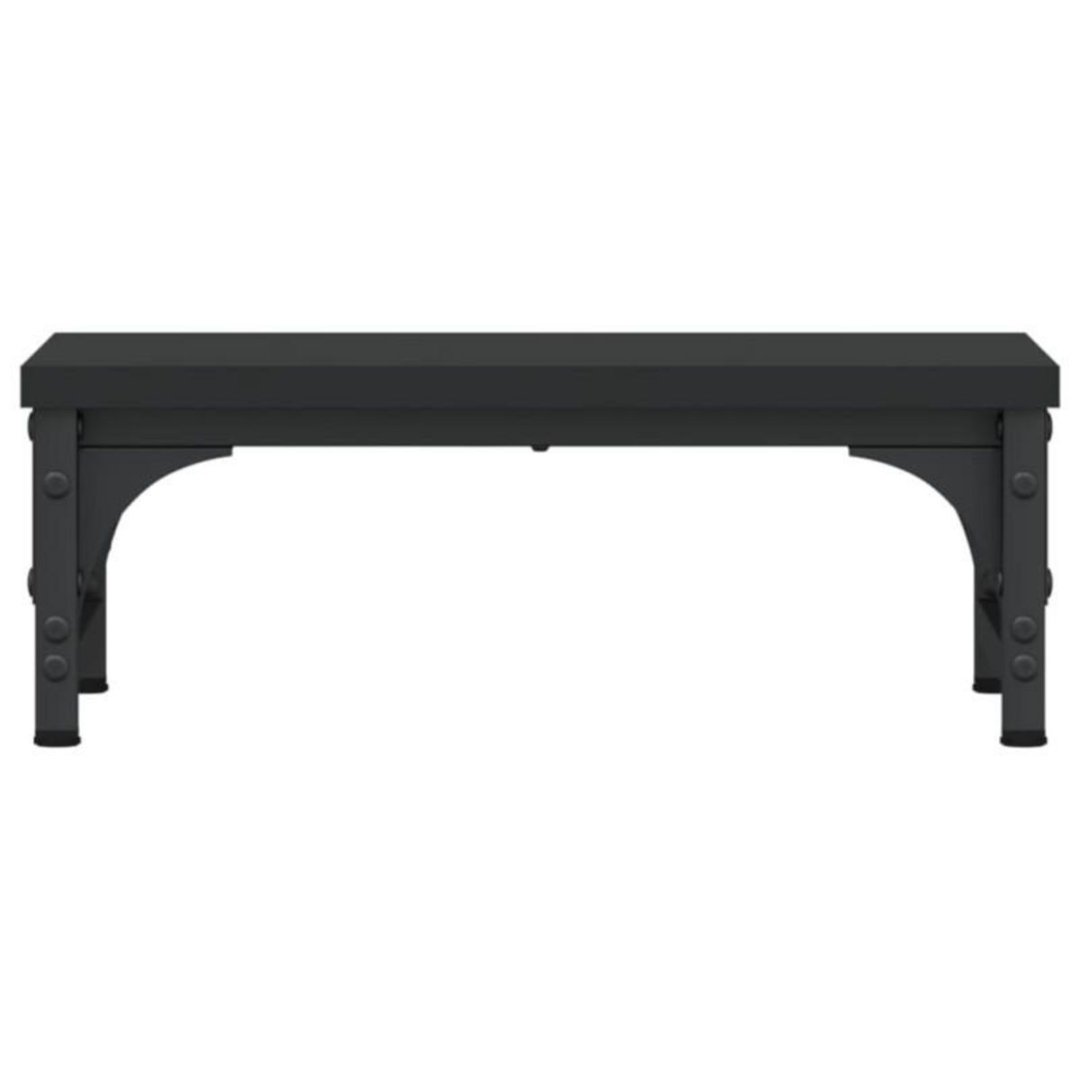 VIDAXL Support de moniteur noir 37x23x14 cm bois d ingénierie