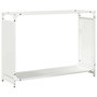Voir la diapositive 2 : VIDAXL Portant de bois chauffage blanc 90x28x65 cm