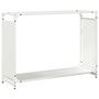 Voir la diapositive 2 : VIDAXL Portant de bois chauffage blanc 90x28x65 cm
